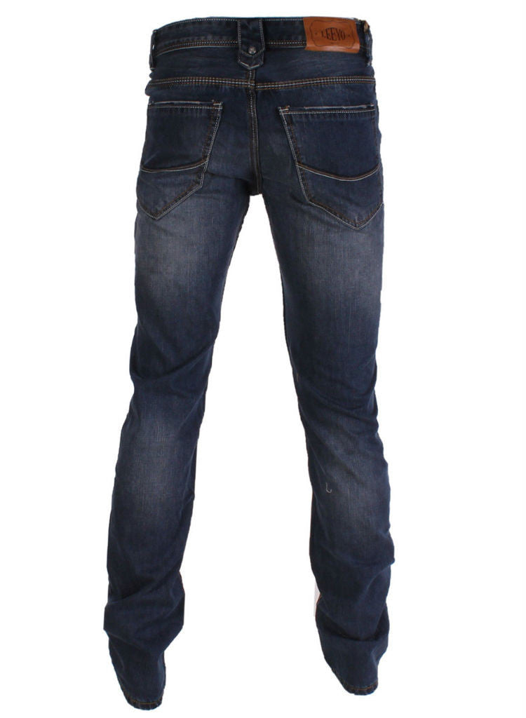 Mens Relaxed fit straight leg Casual blue jeans. -  Urban Direct Women's clothing